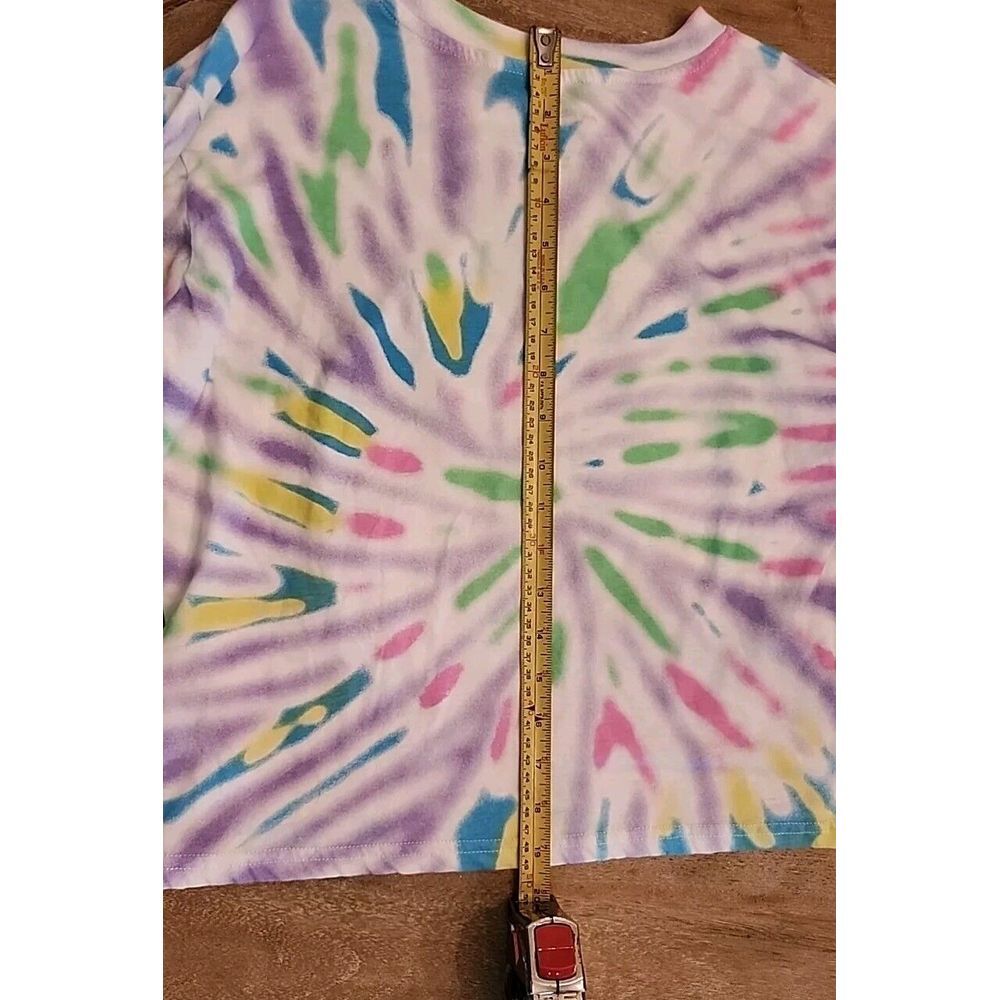 Nickelodeon RUG RATS Tie-Dye Long Sleeve T-Shirt Size M Cut Off GREAT COLORS - Picture 5 of 5